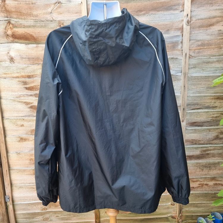 Adidas Men's Size XL Long Sleeve Black Hooded Windbreaker Jacket imagen 4